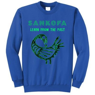 Sankofa Bird Afrocentric Adinkra Symbol Forest Pattern Great Gift Tall Sweatshirt