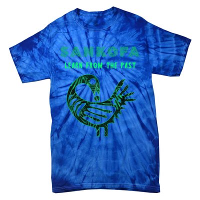 Sankofa Bird Afrocentric Adinkra Symbol Forest Pattern Great Gift Tie-Dye T-Shirt