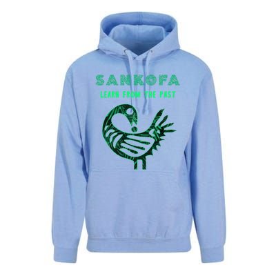 Sankofa Bird Afrocentric Adinkra Symbol Forest Pattern Great Gift Unisex Surf Hoodie