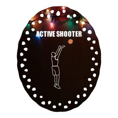 Summerhays Bros Active Shooter Ceramic Oval Ornament