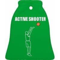 Summerhays Bros Active Shooter Ceramic Bell Ornament