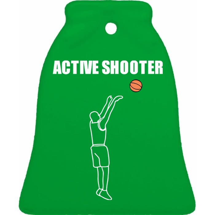 Summerhays Bros Active Shooter Ceramic Bell Ornament