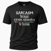Sarcasm Because Avada Kedavra Is Illegal Witch Cooling Performance Crew T-Shirt