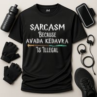 Sarcasm Because Avada Kedavra Is Illegal Witch Cooling Performance Crew T-Shirt