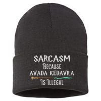 Sarcasm Because Avada Kedavra Is Illegal Witch Sustainable Knit Beanie