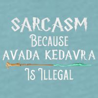 Sarcasm Because Avada Kedavra Is Illegal Witch Sueded Cloud Jersey T-Shirt