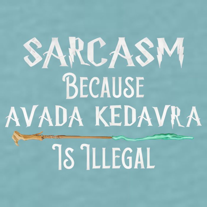Sarcasm Because Avada Kedavra Is Illegal Witch Sueded Cloud Jersey T-Shirt