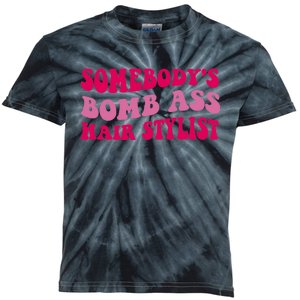 Somebody's Bomb Ass Hairstylist Kids Tie-Dye T-Shirt