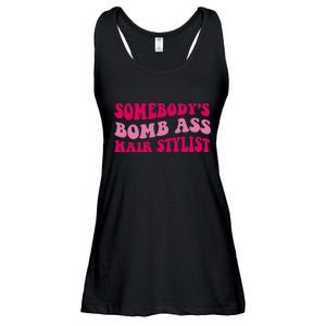 Somebody's Bomb Ass Hairstylist Ladies Essential Flowy Tank