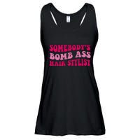 Somebody's Bomb Ass Hairstylist Ladies Essential Flowy Tank