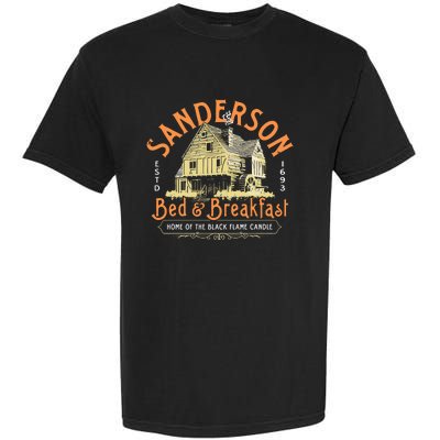 Sanderson Bed And Breakfast Home Of The Black Flame Candle 1693 Garment-Dyed Heavyweight T-Shirt