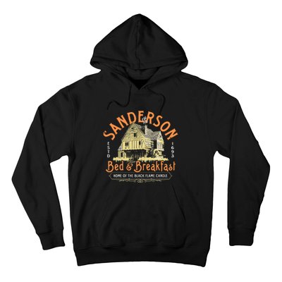 Sanderson Bed And Breakfast Home Of The Black Flame Candle 1693 Hoodie