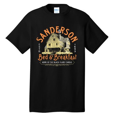 Sanderson Bed And Breakfast Home Of The Black Flame Candle 1693 Tall T-Shirt