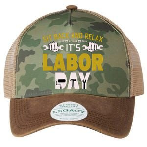 Sit Back And Relax Labor Day Celebration Legacy Tie Dye Trucker Hat