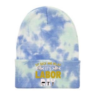 Sit Back And Relax Labor Day Celebration Tie Dye 12in Knit Beanie