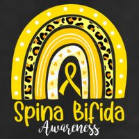 Spina Bifida Awareness Yellow Ribbon Leopard Rainbow Adult Drive Performance Visor