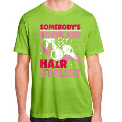 Somebody's Bomb Ass Hairstylist Hairdresser Adult ChromaSoft Performance T-Shirt