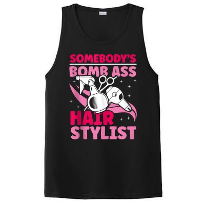 Somebody's Bomb Ass Hairstylist Hairdresser PosiCharge Competitor Tank