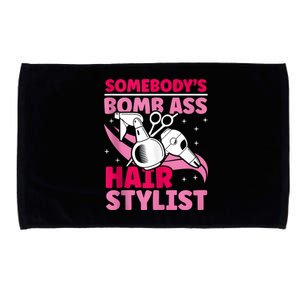 Somebody's Bomb Ass Hairstylist Hairdresser Microfiber Hand Towel