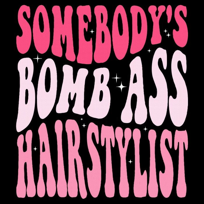 Somebody's Bomb Ass Hairstylist Groovy Hair Stylist Zip Tote Bag