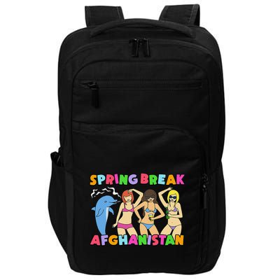 Spring Break Afghanistan Political Satire Dark Humor Meme Impact Tech Backpack