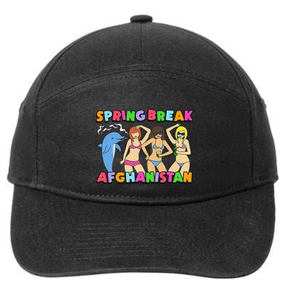 Spring Break Afghanistan Political Satire Dark Humor Meme 7-Panel Snapback Hat