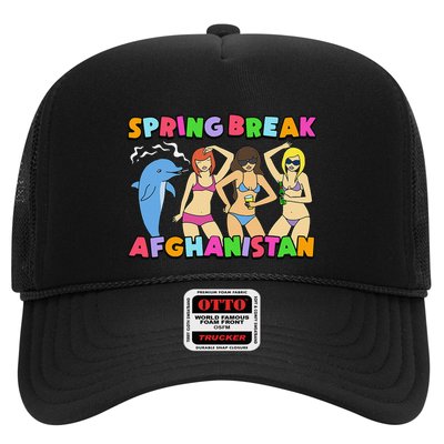 Spring Break Afghanistan Political Satire Dark Humor Meme Trucker Hat