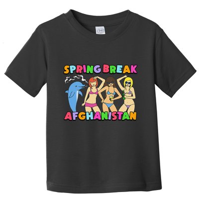 Spring Break Afghanistan Political Satire Dark Humor Meme Toddler T-Shirt