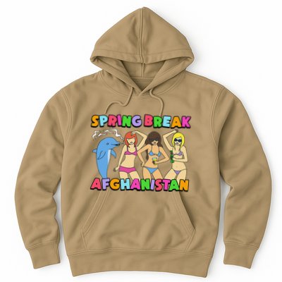 Spring Break Afghanistan Political Satire Dark Humor Meme Hoodie