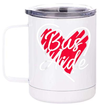 School Bus Aide Driver Driving Transport Vehicle Motorbus 12 oz Stainless Steel Tumbler Cup