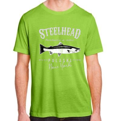 Steelhead Bass At Pulaski New York Adult ChromaSoft Performance T-Shirt