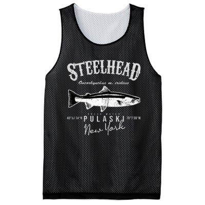 Steelhead Bass At Pulaski New York Mesh Reversible Basketball Jersey Tank