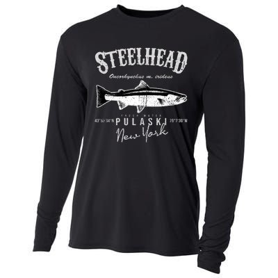 Steelhead Bass At Pulaski New York Cooling Performance Long Sleeve Crew