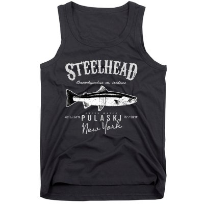 Steelhead Bass At Pulaski New York Tank Top