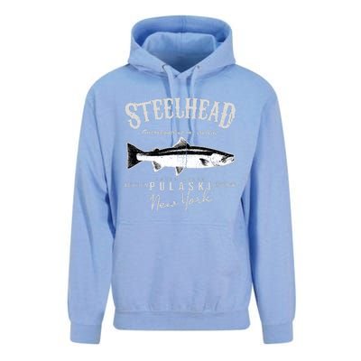 Steelhead Bass At Pulaski New York Unisex Surf Hoodie