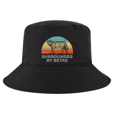 Surrounded By Betas Alpha Wolf Cool Comfort Performance Bucket Hat