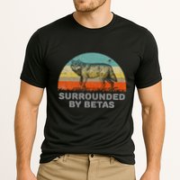 Surrounded By Betas Alpha Wolf Cooling Performance Crew T-Shirt