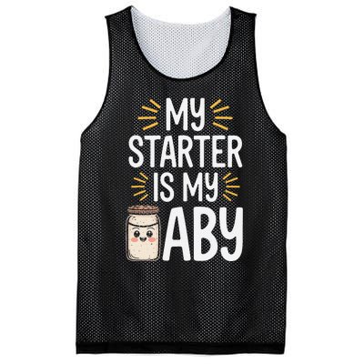 Starter Bread Baking Bakery Sourdough Starter Baker Mesh Reversible Basketball Jersey Tank