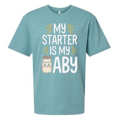 Starter Bread Baking Bakery Sourdough Starter Baker Sueded Cloud Jersey T-Shirt