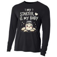 Starter Bread Baking Bakery Sourdough Starter Baker Cooling Performance Long Sleeve Crew