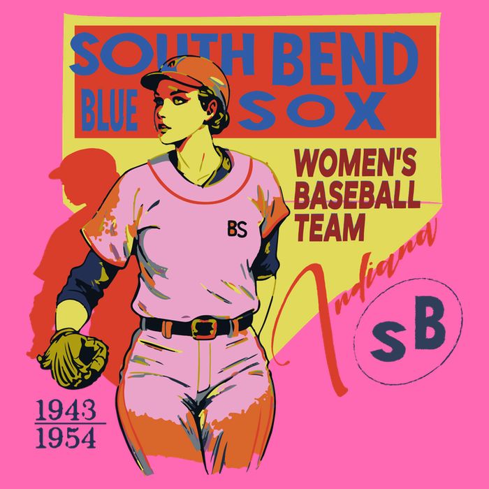 South Bend Blue Sox Stripe Pom Pom Beanie