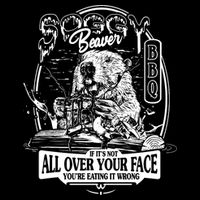 Soggy Beaver Bbq Funny Drawstring Bag