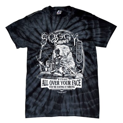 Soggy Beaver Bbq Funny Tie-Dye T-Shirt