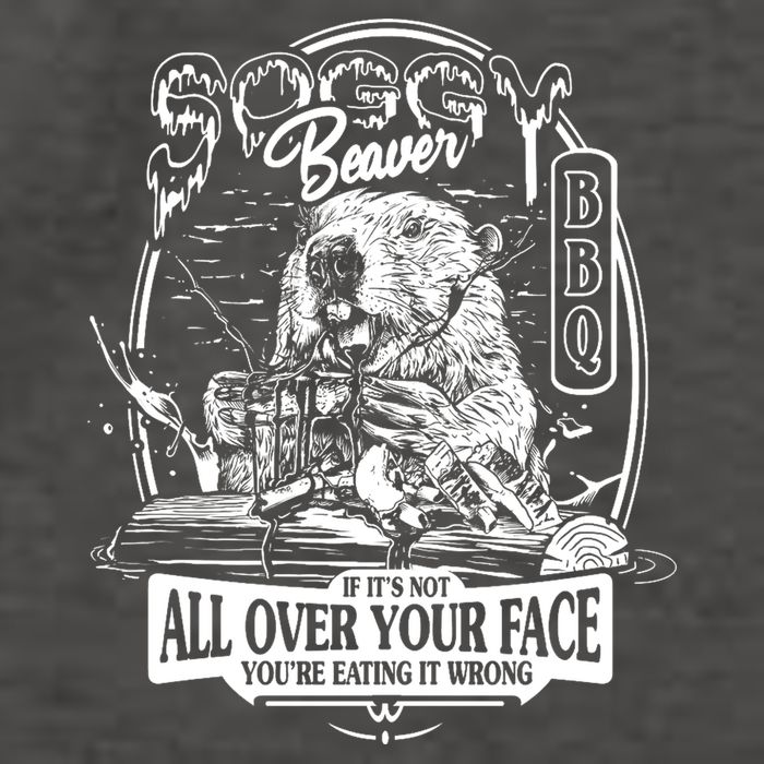 Soggy Beaver Bbq Funny Vector Backpack