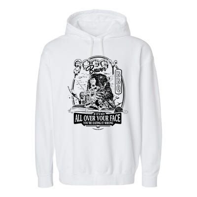 Soggy Beaver Bbq Funny Garment-Dyed Fleece Hoodie