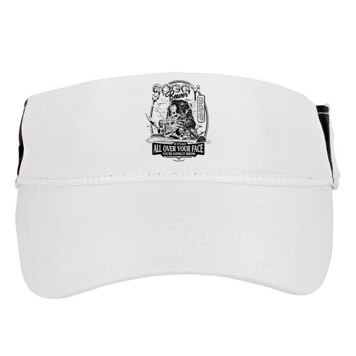 Soggy Beaver Bbq Funny Adult Drive Performance Visor