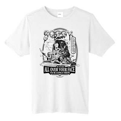 Soggy Beaver Bbq Funny Tall Fusion ChromaSoft Performance T-Shirt