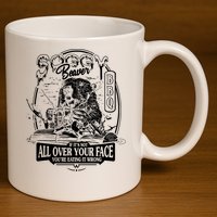 Soggy Beaver Bbq Funny 11oz C Handle Ceramic Mug