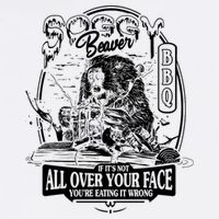 Soggy Beaver Bbq Funny Flat Bill Trucker Hat