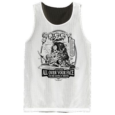 Soggy Beaver Bbq Funny Mesh Reversible Basketball Jersey Tank